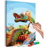  Slika za samostalno slikanje - Colourful Dragon 40x60 Cijene