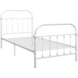  Okvir za krevet bijeli metalni 100 x 200 cm | shoptok.hr