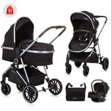 Chipolino kolica Aura 3u1 Obsidian/Silver | shoptok.hr