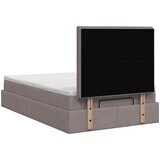  Podesivi krevet s madracem Sivosmeđa 120 x 190 cm Tkanina - Sivosmeđa 120 x 190 cm Dizajn linija | shoptok.hr