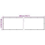 Balkonski zaslon za privatnost antracit 300 x 90 cm PVC | shoptok.hr