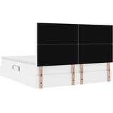  Postelja z dodatnim prostorom za shranjevanje in vzmetnico Bela, (5000100504) | Shoptok.si