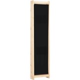 Sobna pregrada s 4 panela od tkanine 160 x 170 x 4 cm crna | shoptok.hr
