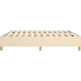  Okvir za krevet s oprugom krem 200x200 cm od tkanine | shoptok.hr