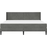  Okvir kreveta s madracem Tamno siva 180 x 200 cm Baršun | shoptok.hr