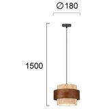  Luster na sajli SUSAN 1xGX53/15W/230V braon/bež | Eponuda.com