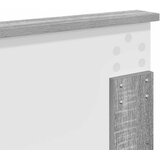  Krevetna konstrukcija Siva Sonoma 200 x 200 cm Inženjersko Drvo | shoptok.hr