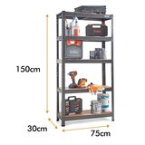 Vonhaus Regal Hammerite, 5 delni, 1.5 m | Shoptok.si