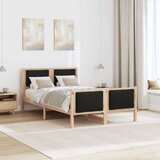  Konstrukcija postelje z vzglavjem Črna 120 x 200 cm blago, (5000084669) | Shoptok.si