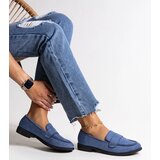 Gemre Blue moccasins with zirconia Mogha | Shoptok.si