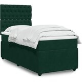 Box spring krevet s madracem tamnozeleni 100x200 cm baršunasti | shoptok.hr