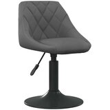  Vrtljivi jedilni stoli 4 kosi temno siv žamet, (20812345) | Shoptok.si