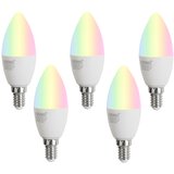LUUMR Komplet 5 E14 zatemnljive LED žarnice C37 Opal 4,9 W 470 lm 2700-6500 K | Shoptok.si