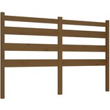 Maison Chic posteljno vzglavje - vzglavna omarica - nočna omarica medeno rjavo 206x4x100 cm trdna borovina, (21707223) Cene