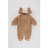 DEFACTO Plush Regular Fit Hooded Overalls