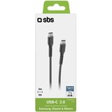 Sbs USB-C - USB-C kabel 3m crna i kabel | shoptok.hr