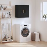 The Living Store Stenska omarica črna 60x31x60 cm inženirski les - Stenska Omarica, (21671470) | Shoptok.si