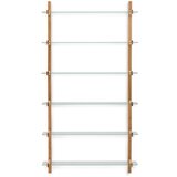 Kave Home Stakleni modularni sustav polica u prirodnoj boji 110x202x30,5 cm Sitra – | shoptok.hr