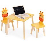 ECO TOYS dječji set namještaja Žirafa – stol i 2 stolice | shoptok.hr
