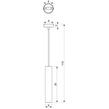  Luster na kablu RAITO 1xGU10/8W/230V mesing | Eponuda.com