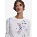 Desigual Pulover mešane barve / bela | Shoptok.si
