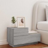  Noćni ormarić s LED svjetlima boja hrasta sonome 70x36x40,5 cm | shoptok.hr