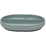OYOY Mini Prašno moder silikonski otroški krožnik 17x21,5 cm Enkei – Cene