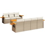  8-dijelni set vrtnih sofa od poliratana s jastucima bež | shoptok.hr