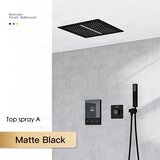 ELITE EDITION Moderni vgradni tuš sistem za vašo kopalnico – BCS1721 — Mat črna — Stropna | Shoptok.si