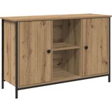 TV omarica Črna Oreh 101x35x65 cm Izdelano iz lesa in jekla, (22012376) | Shoptok.si