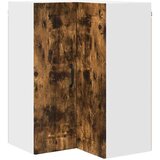 vidaXL Stenska kuhinjska omarica z vrati Dimljeni oreh 57 x 57 x 80 cm | Shoptok.si