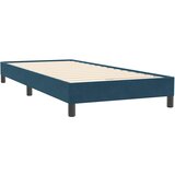 Box Spring krevet bez madracem tamnoplavi 100x220 cm baršun | Eponuda.com