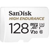 San Disk High Endurance video microSDHC 128GB + SD Adapter Full HD / 4K video, do 100/40 MB/s C10, U3, V30 Cene