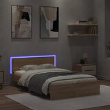  Okvir za krevet s uzglavljem i LED boja hrasta sonome 135x190cm | Eponuda.ba