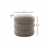 Atelier Del Sofa Tabure 40x40x40cm, Sivo | Eponuda.ba