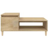  Stolić za kavu boja hrasta 100 x 50 x 45 cm konstruirano drvo | shoptok.hr