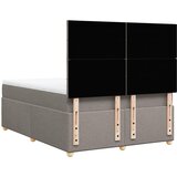  Krevet s oprugama i madracem smeđesivi 140 x 190 cm od tkanine | shoptok.hr