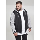Urban Classics 2-colour zip-up sweatshirt BLK/GREY | Shoptok.si