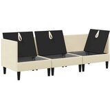  Set namještaja za dnevni boravak 3 pcs Krem Tkanina | shoptok.hr