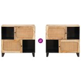  Kreveta s pohranom Smeđa 80 x 33 5 x 75 cm Čvrsto drvo manga | shoptok.hr