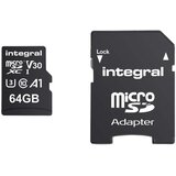 Integral Spominska kartica MicroSDHC/XC V30 UHS-I U3 visoke hitrosti 64 GB, (5000310071) Slike