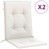 vidaXL Blazina za stol 2 kosa melanž krem 100x50x4 cm blago | Shoptok.si