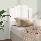 Maison Chic posteljno vzglavje - vzglavna omarica - nočna omarica belo 81x4x110 cm trdna borovina, (21706097) | Shoptok.si