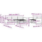  Set vanjskih sofa 6 kom. Prirodna Čvrsto drvo akacije | shoptok.hr