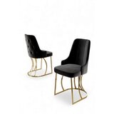 Hanah home Set stolica, 6 dijelova, crna | Eponuda.ba