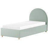 Vipack Zelena oblazinjena postelja s prostorom za shranjevanje z letvenim dnom 90x200 cm Moon – Cene