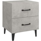 Nočna omarica 2 kosa betonsko siva 40x35x47,5 cm, (20601578) | Shoptok.si