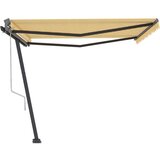  Samostojeća automatska tenda 400 x 350 cm žuto-bijela | shoptok.hr
