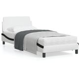 vidaXL Okvir kreveta s uzglavljem crno-bijeli 80x200 cm umjetna koža | shoptok.hr