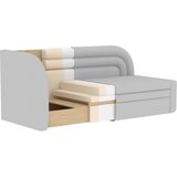 ELTAP Siva žametna raztegljiva/s prostorom za shranjevanje sedežna garnitura levi kot 223 cm Fabillo – | Shoptok.si